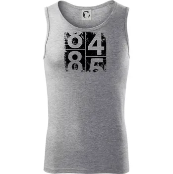 Tachometr 85 - Tílko pánské Core - S ( Tmavě šedý melír )