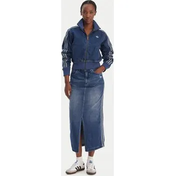 Dámská větrovka adidas Jeansová bunda Firebird KD2913 Modrá Regular Fit S