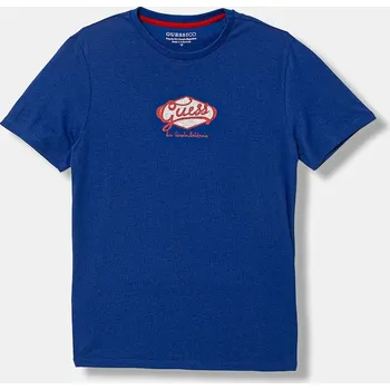 Chlapecké tričko Dětské bavlněné tričko Guess L6RI02.K8HM4.PPY2 fialová 54X, vel. 125-135