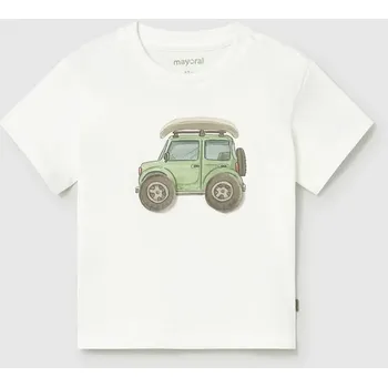 Chlapecké oblečení Dětské bavlněné tričko Mayoral 1011.3G.Baby.PPY2 bílá 00A, vel. 104