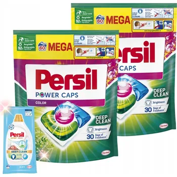 Prací prostředek Persil Power Caps sada Kapsle na barevné prádlo, ks + Dárek