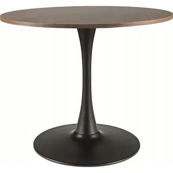 Konferenční stolek Stůl kulatý do obývacího pokoje Amadeo II 90 ořech/černý Signal