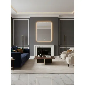 Zrcadlo Zrcadlo LED Horizon | Dotykový spínač | 90x70 | Neutrální bílá 4000K Vyrobeno v PL