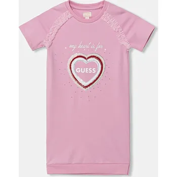 Dětská móda Dívčí šaty Guess K6RK01.KAUH0.PPY2 růžová 30X, vel. 122-125