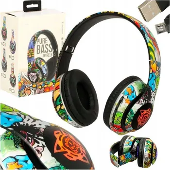 Sluchátka Bezdrátová sluchátka přes uši se svítícím pouzdrem pro nejmenší