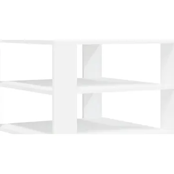 Konferenční stolek Bílý konferenční stolek 58 x 58 x 40 cm, materiál: dřevotříska