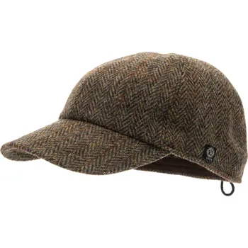 Kšiltovka CTH Ericsson Zimní vlněná kšiltovka (ušní klapky) - Harris Tweed Green James Velikost: 59 cm (L)