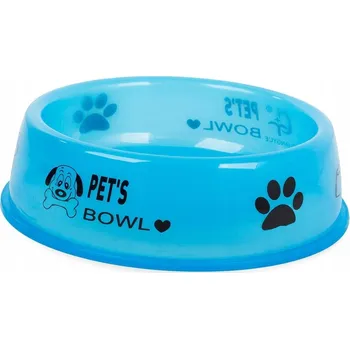 Miska pro psa Jedna plastová miska Przyjaciele modrá 0,8 l