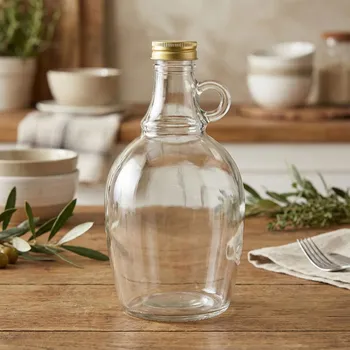 Láhev AMETHYST 1 l skleněná láhev na alkohol se šroubovacím uzávěrem