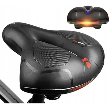 Sedlo na kolo Gelové trekingové sedlo černé