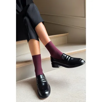 Dámské ponožky Veneziana Katrin 40 • UNI • vínová • ponožky 40 DEN