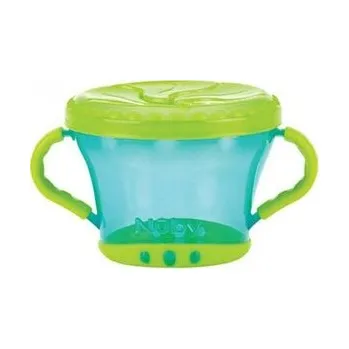 dětská jídelní sada NUBY Miska s oušky na svačinu 12 m+, modrá (cs, Nuby)