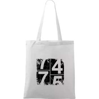 Tachometr 75 - Taška bavlněná - 42 x 38 cm ( Bílá )