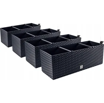 Květináč Květináč plast šedý Prosperplast 60 cm x 25 cm x 24 cm