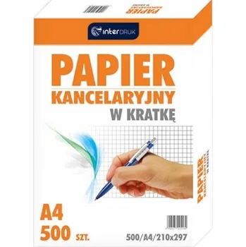 Kancelářský papír Interdruk kancelářský papír A4 s mřížkou, 500 listů