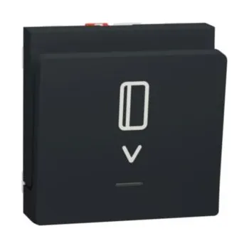 vypínač SCHNEIDER ELECTRIC Spínač Unica pro hotel. karty antracit NU328354