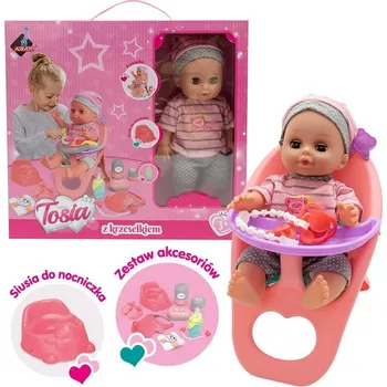 Panenka PANENKA MIMINKO TOSIA S ŽIDLIČKOU NA KRMENÍ A PŘÍSLUŠENSTVÍM ČŮRÁ