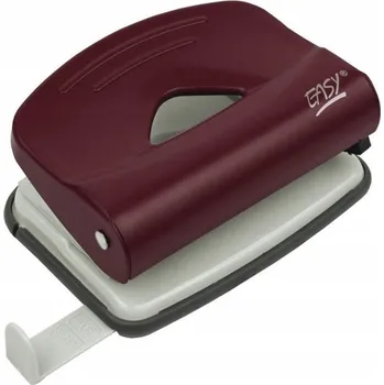 Děrovačka EASY Kovová děrovačka na papír, 15 listů, vínová