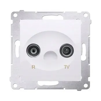 Elektrická zásuvka Anténní zásuvka nástěnná Kontakt-simon bílá