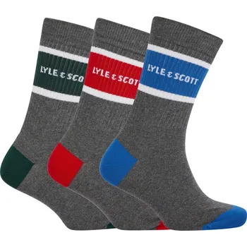 Pánské ponožky Ponožky Lyle and Scott Grey 9920989 7-11