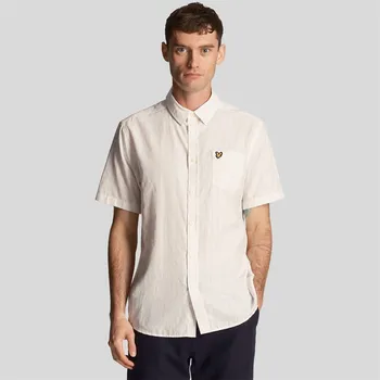 Pánská košile Košile Lyle and Scott White 2035040 M