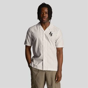 Pánská košile Košile Lyle and Scott White 633893 L