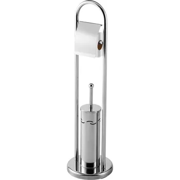 Volně stojící WC kartáč, kovový Bisk 02477