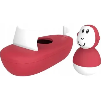 Hračka pro nejmenší LOĎKA DO KOUPELE S OPICÍ - HRAČKA DO VANY