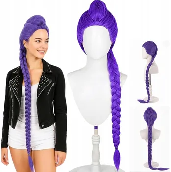 Karnevalová paruka Rumi PARUKA DEMON HUNTERS LOVKYNĚ DÉMONŮ DOPLŇKY KE KOSTÝMU 107 cm