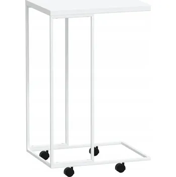 Konferenční stolek Odkládací stolek ve ve tvaru písmene C z dřevěného materiálu a rámem z že