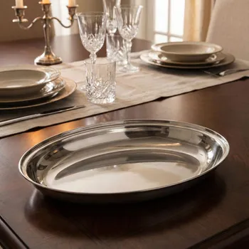 Nerezový talíř GALART 30 x 21 cm