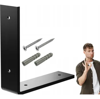 police Držák police Loft, silný ocelový zesílený držák pro Polic, 15x15x4 cm