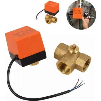 Ventil 3-CESTNÝ ZÓNOVÝ VENTIL PŘEPÍNACÍ MOSAZNÝ