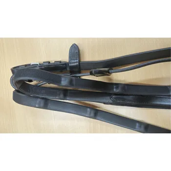 Otěže gumové SUPER SOFT černé