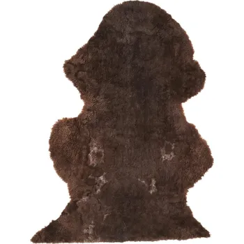 Podsedák Fellhof Jehněčí kožešina melír -střižená Zvolte variantu: Tmavá strižená, Velikost: 100 cm+