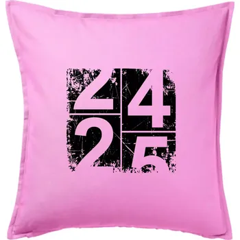 Polštář Tachometr 25 - Polštář 50x50 - 50x50 - Pouze potah ( Růžová )