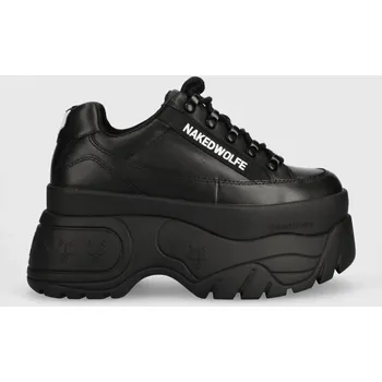 Pánské tenisky Kožené tenisky Naked Wolfe Sprinter, 41, černá, 99X