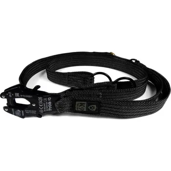 Vodítko pro psa K9 Thorn vodítko oboustranné s karabinou kong frog, černé, 255cm