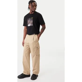 Pánské kalhoty HUGO Kalhoty z materiálu Craysen 50553180 Béžová Straight Fit M