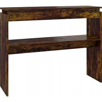 Konferenční stolek Konzolový stolek v industriálním stylu, kouřový dub, 102 x 30 x 80 cm