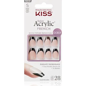 KISS Acrylic French Color umělé nehty Flame 28 ks