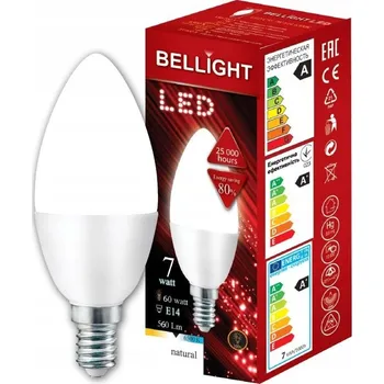 Žárovka LED žárovka Bellight E14 7 W 230 V studená bílá