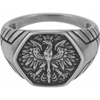 Prsten STŘÍBRNÝ PÁNSKÝ PRSTEN PATRIOTICKÝ OREL STŘÍBRO 925
