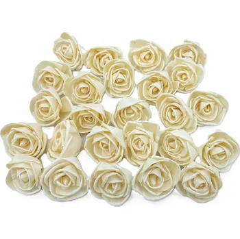 umělá květina Sola, SUŠENÉ ROSTLINY, sušené květy, hlavičky Růže malá 6 cm - 24 kusů