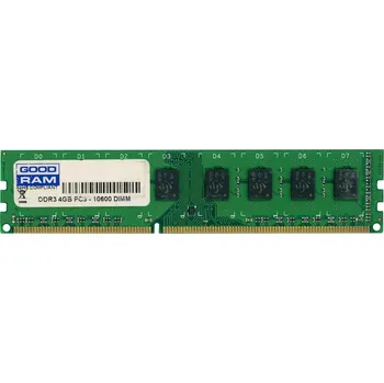 Operační paměť GOODRAM 4GB DDR3 1333MHz PC3-10600U Paměť RAM 4GB DDR3 1333MHz PC3-10600U Non-ECC