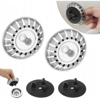 sítko a zátka do dřezu Zátka sítko košíček do dřezu TEKA IKEA FRANKE 2x