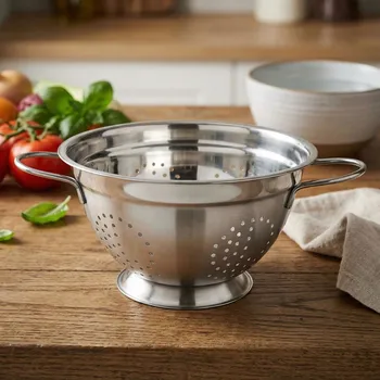 Cedník a síto Kuchyňský cedník z nerezové oceli Tadar German 24 cm