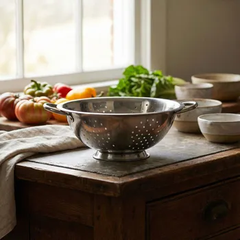 Cedník a síto Cedník z nerezové oceli IDRIS 28 cm