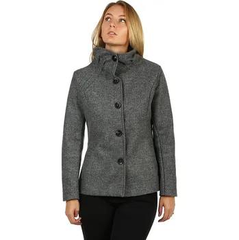 Dámský kabát TopMode Dámský krátký flaušový kabát 498927