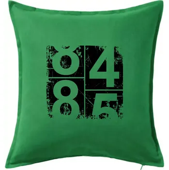Polštář Tachometr 85 - Polštář 50x50 - 50x50 - Pouze potah ( Středně zelená )